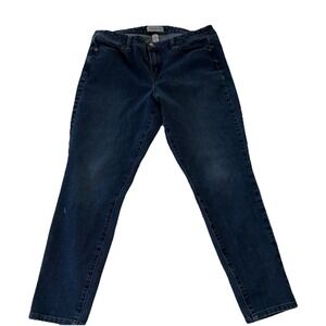 Lane Bryant Women's Plus  Size 16 Skinny Stretch Fit Jeans Blue Cotton Blend